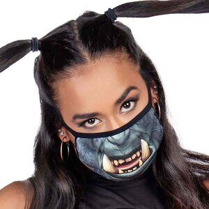Monster Orc Face Mask One Size Adult/Teen Halloween Cosplay Roleplay DIY Item
